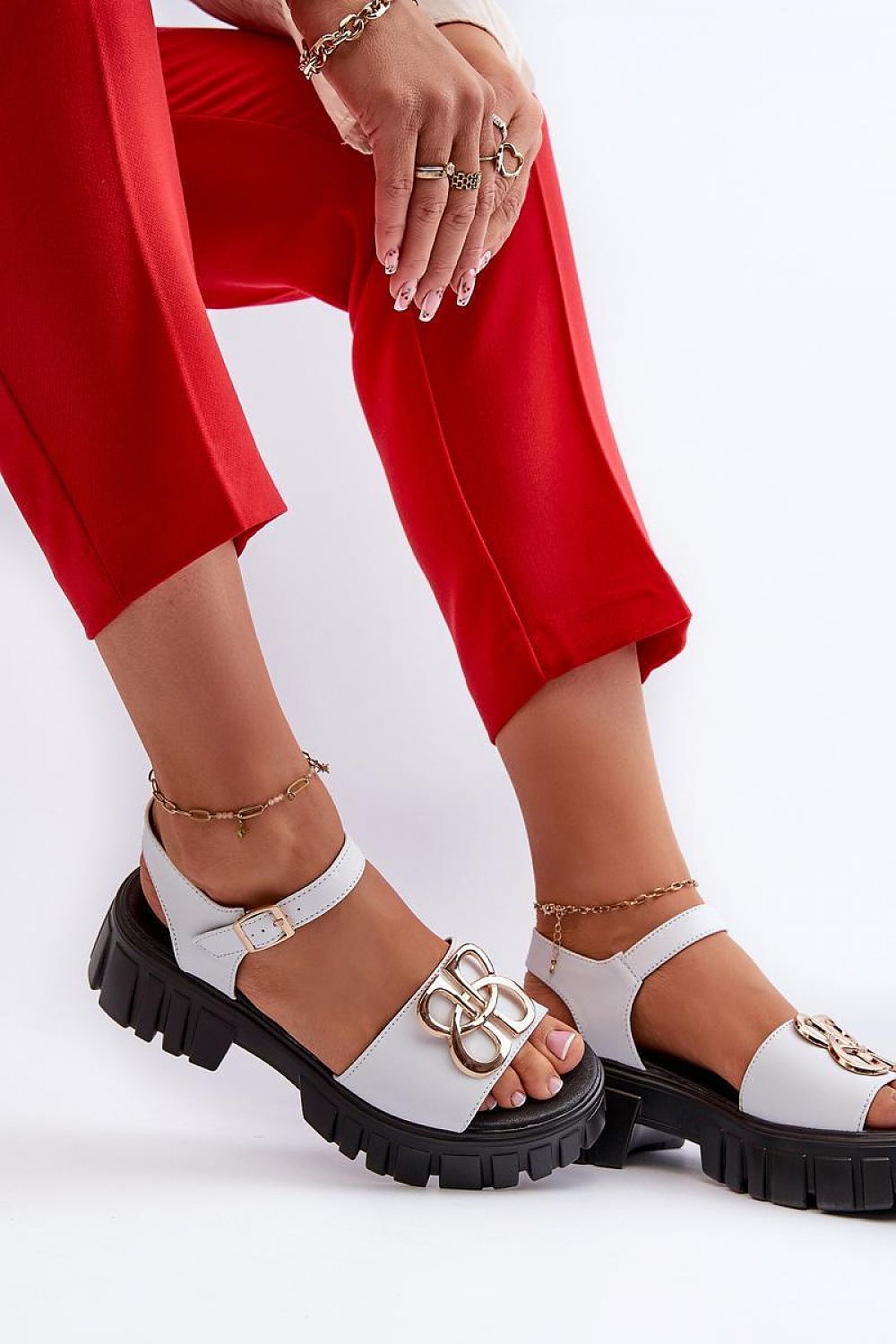 Sandalen mit Absatz Model 197108 Step in style