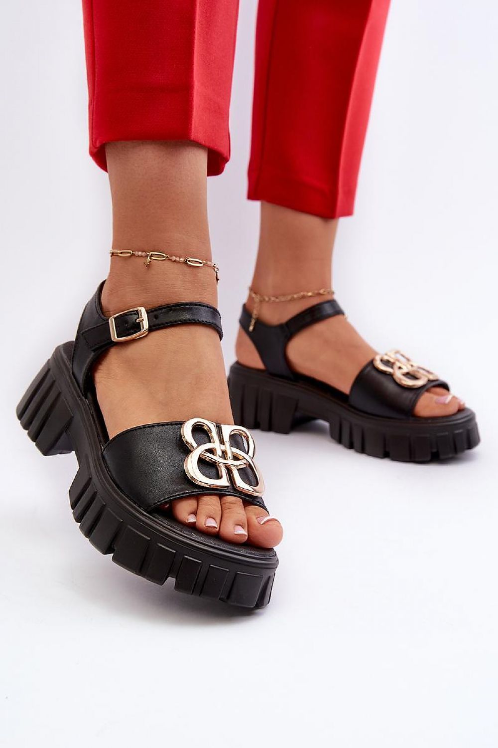 Sandalen mit Absatz Model 197109 Step in style