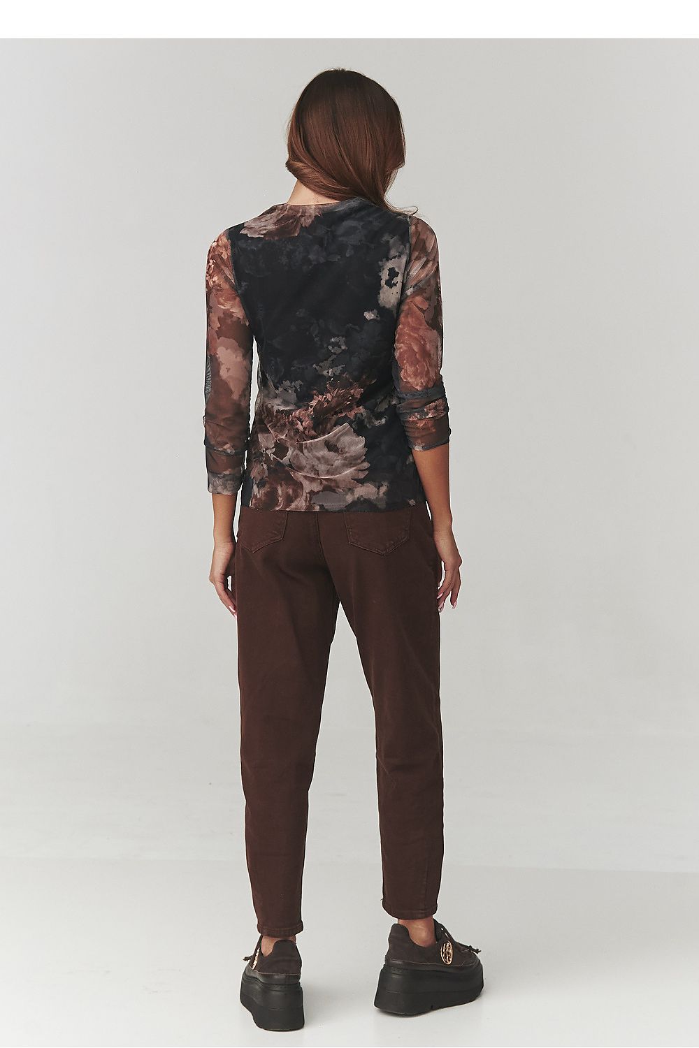 Bluse model 220780 Makadamia