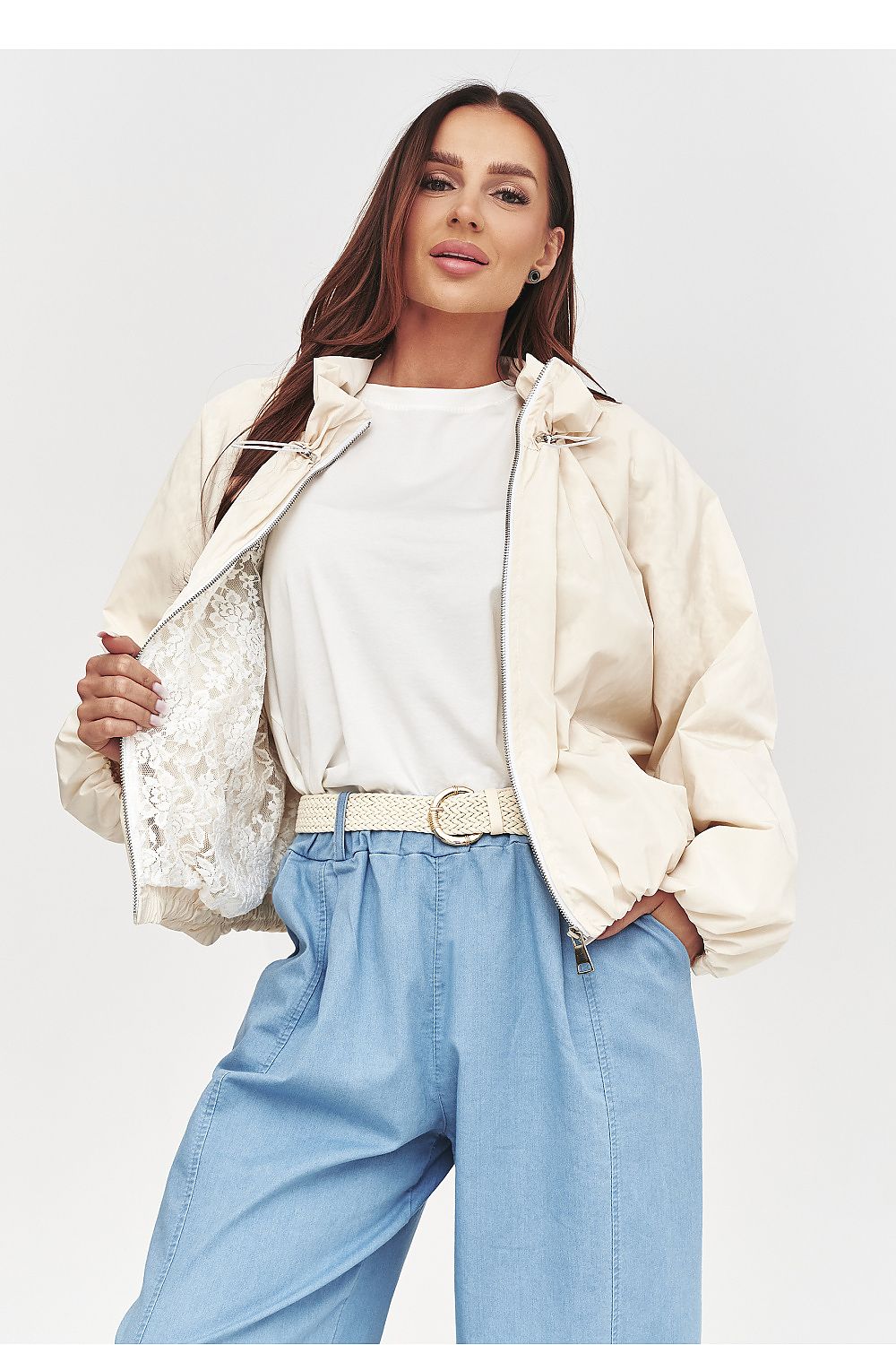 Jacke model 228274 Makadamia