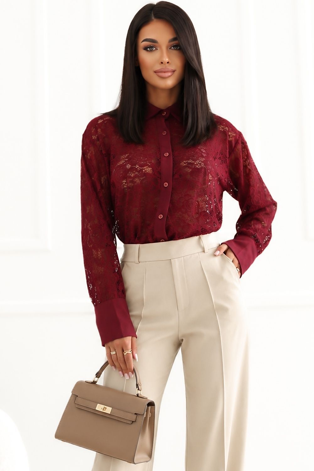 Langarm Hemd model 232429 Rue Paris