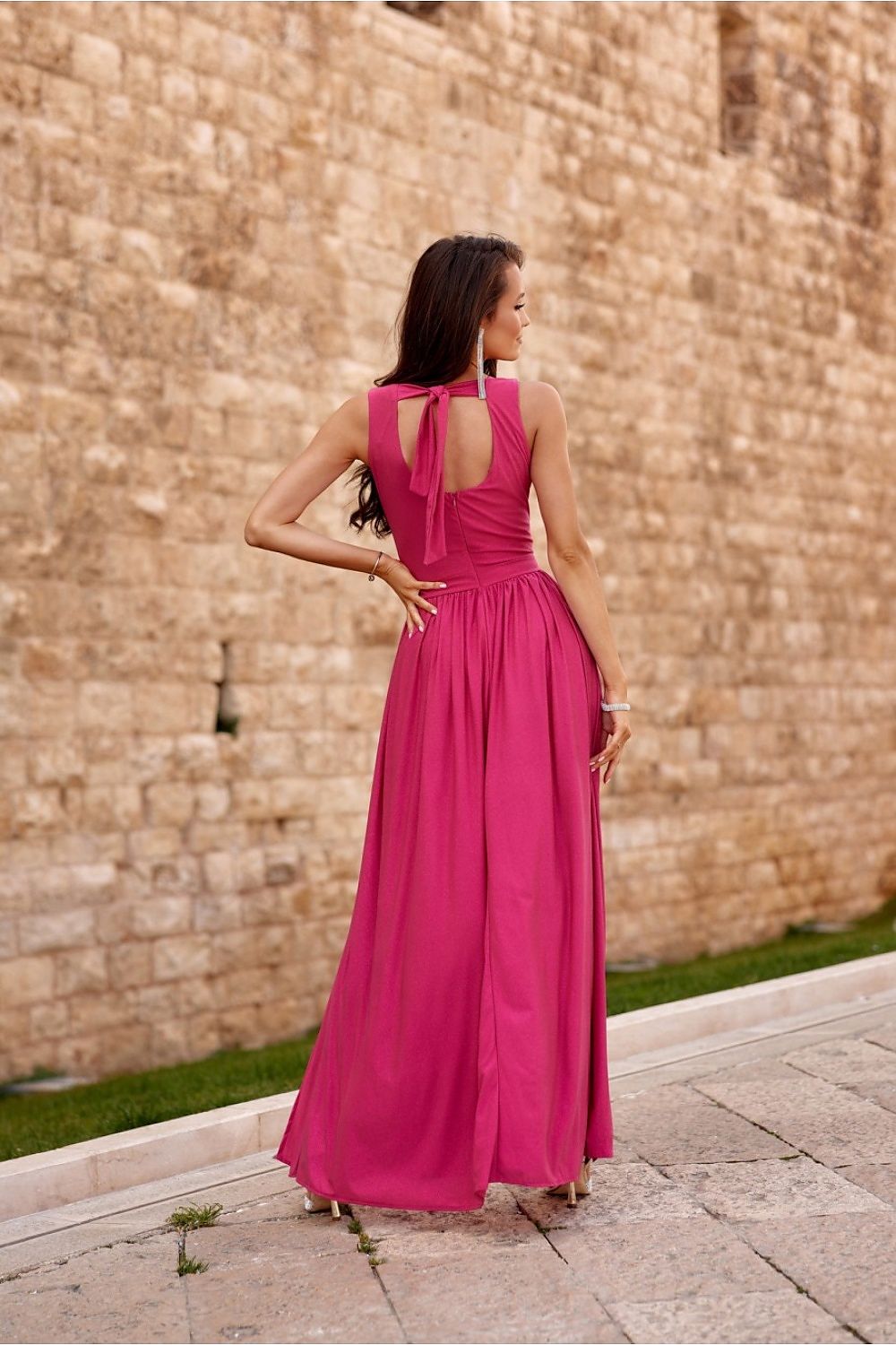 Langes Kleid Model 183775 Roco Fashion
