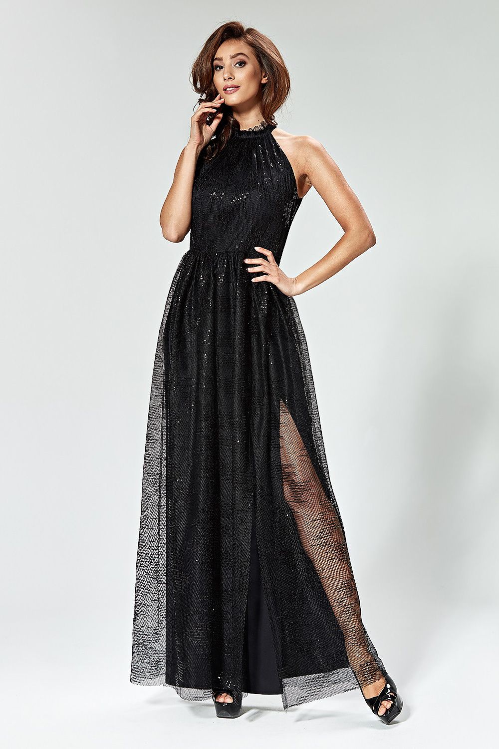 Langes Kleid Model 184331 Marselini