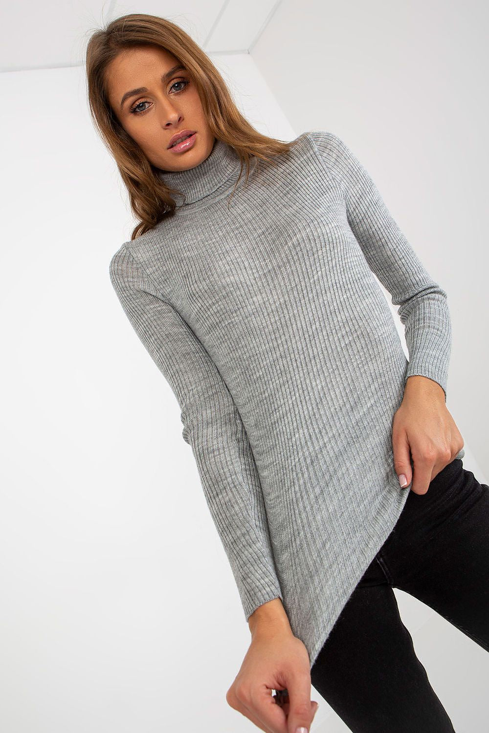 Rollkragenpullover Model 184945 Factory Price
