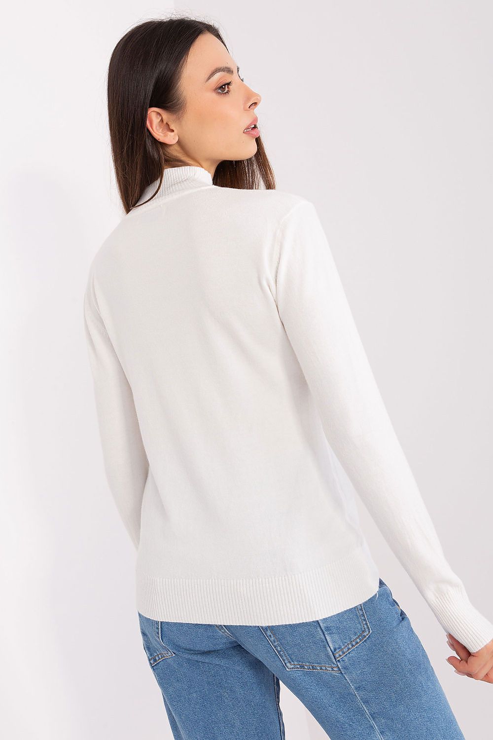 Rollkragenpullover Model 185546 Factory Price