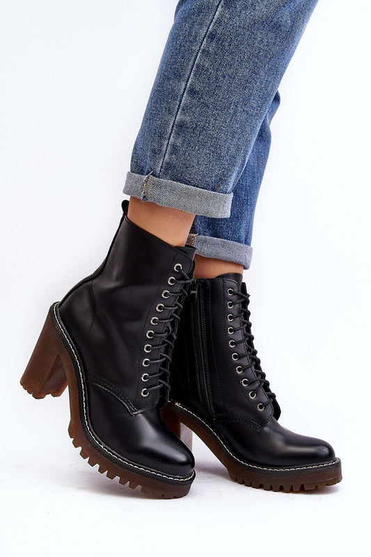 Stiefeletten mit Absatz Model 189052 Step in style