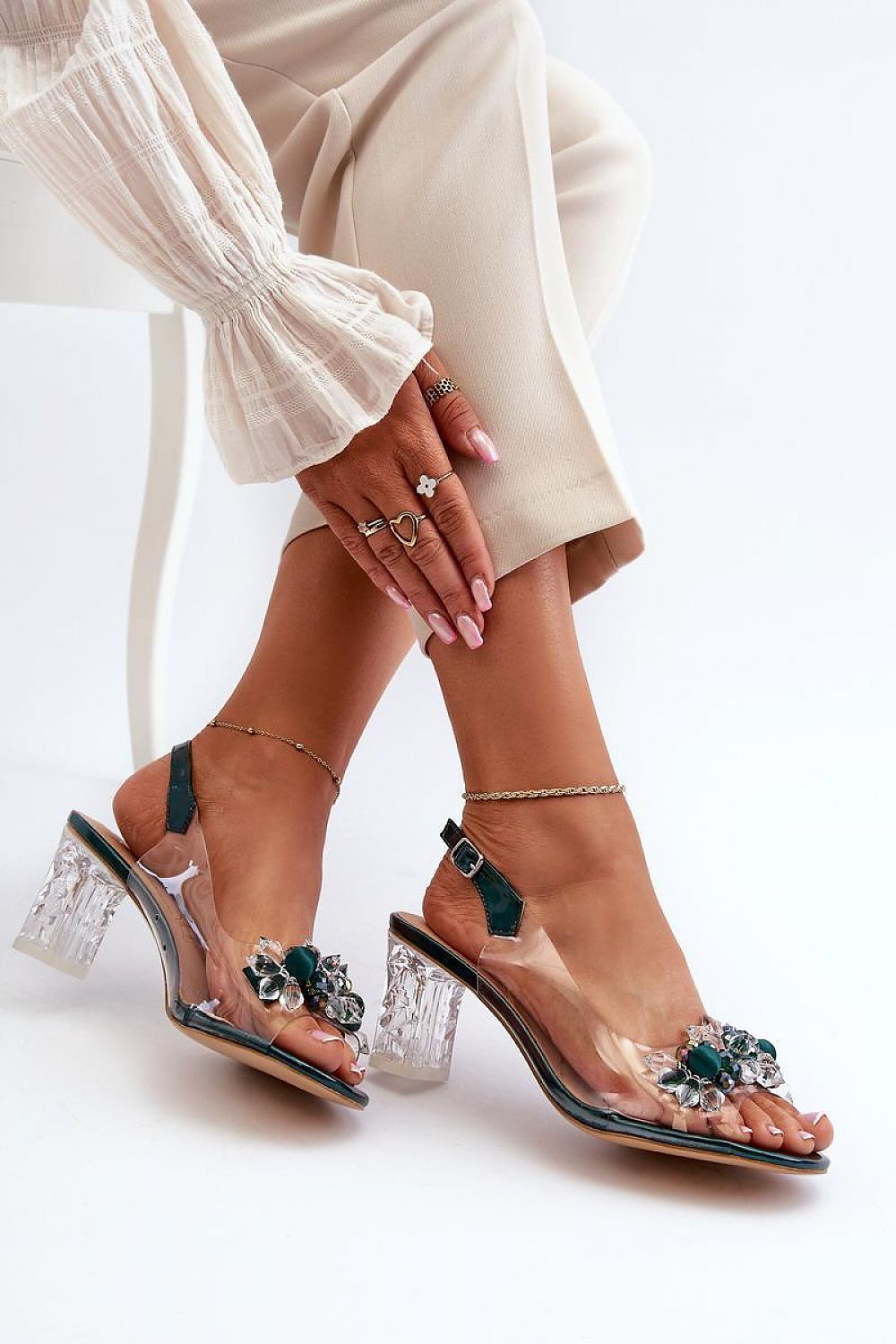 Sandalen mit Absatz Model 195570 Step in style