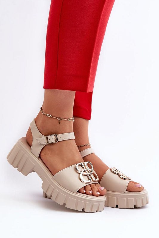 Sandalen mit Absatz Model 197107 Step in style
