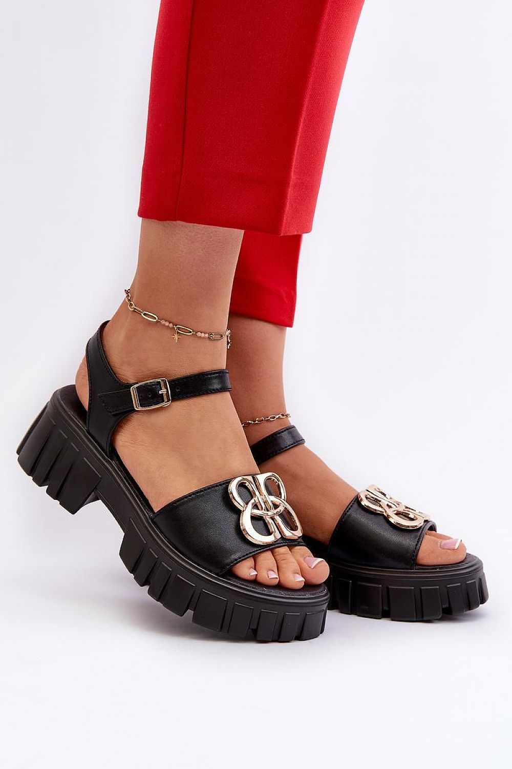 Sandalen mit Absatz Model 197109 Step in style