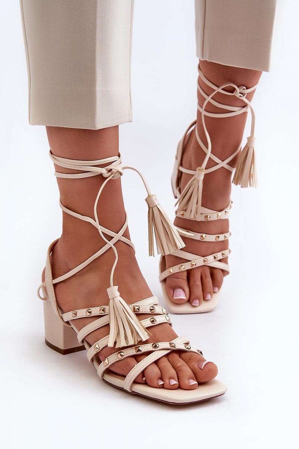 Sandalen mit Absatz Model 197583 Step in style