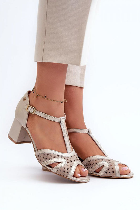 Sandalen mit Absatz Model 197701 Step in style