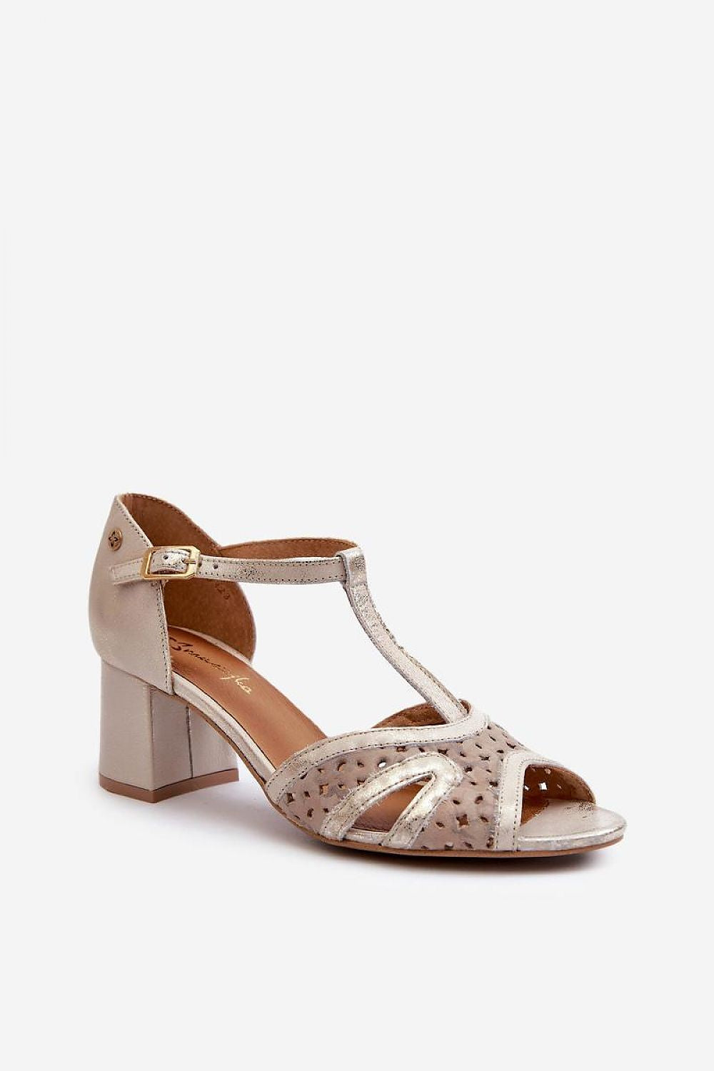 Sandalen mit Absatz Model 197701 Step in style