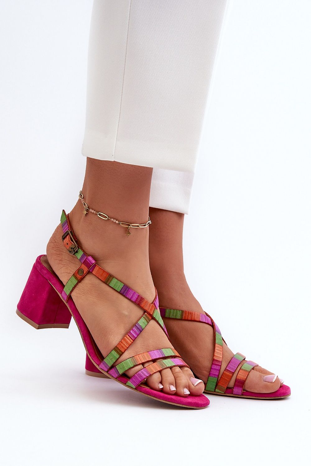 Sandalen mit Absatz Model 198795 Step in style
