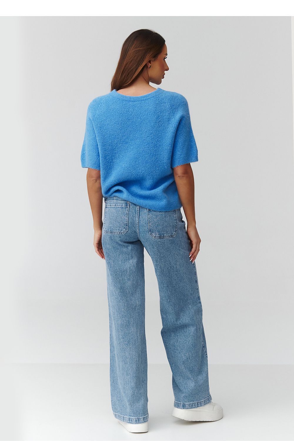  Kurzarm Pullover model 224083 Makadamia 