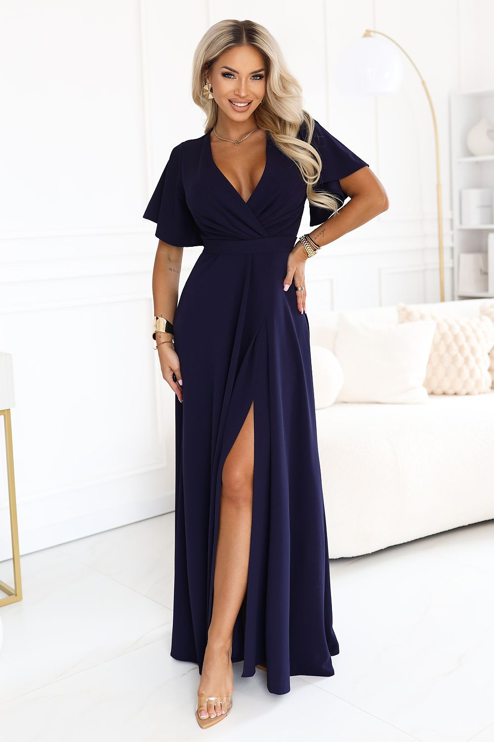  Langes Kleid model 231214 Numoco 