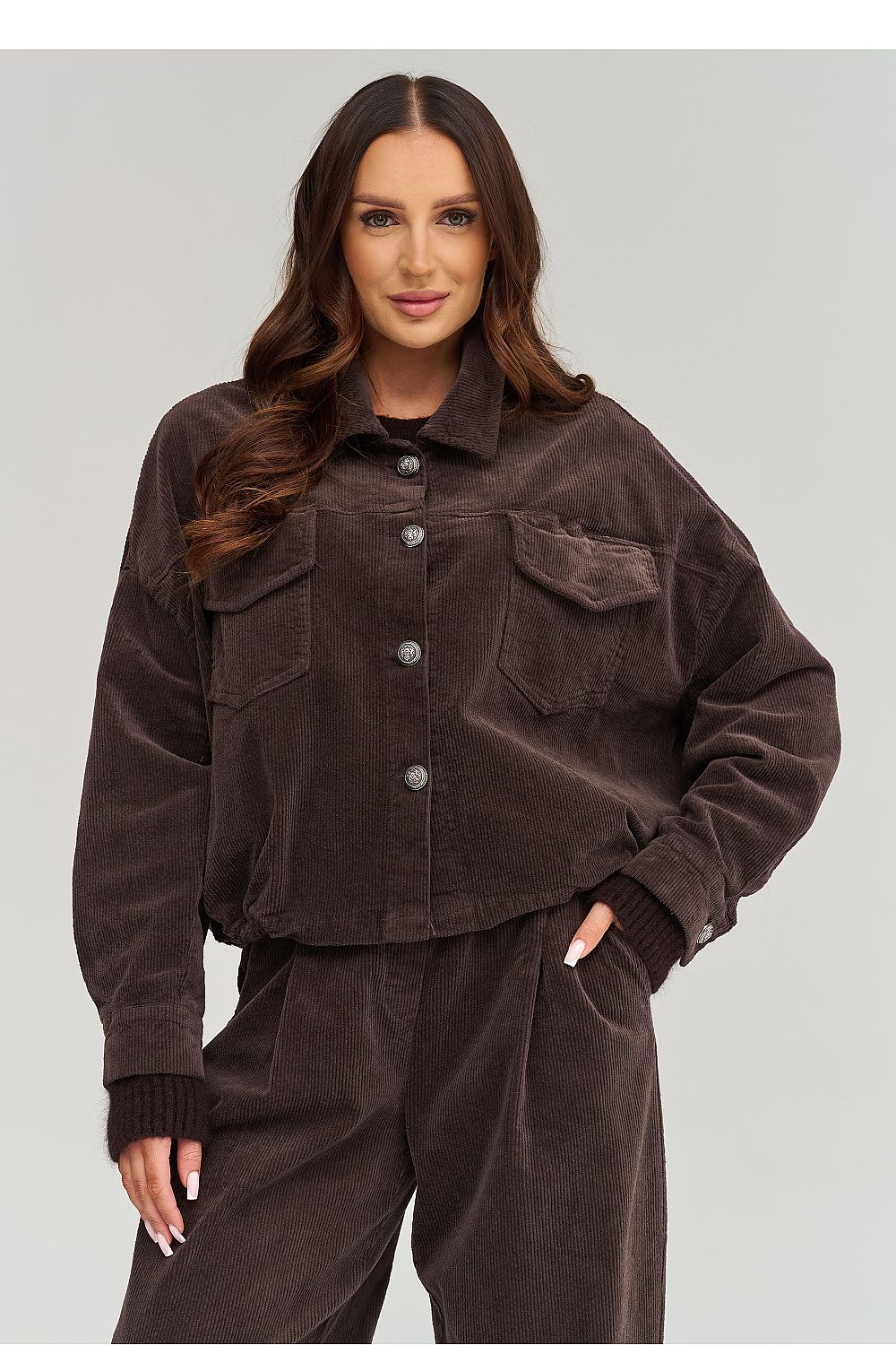  Cordjacke model 232013 Makadamia 