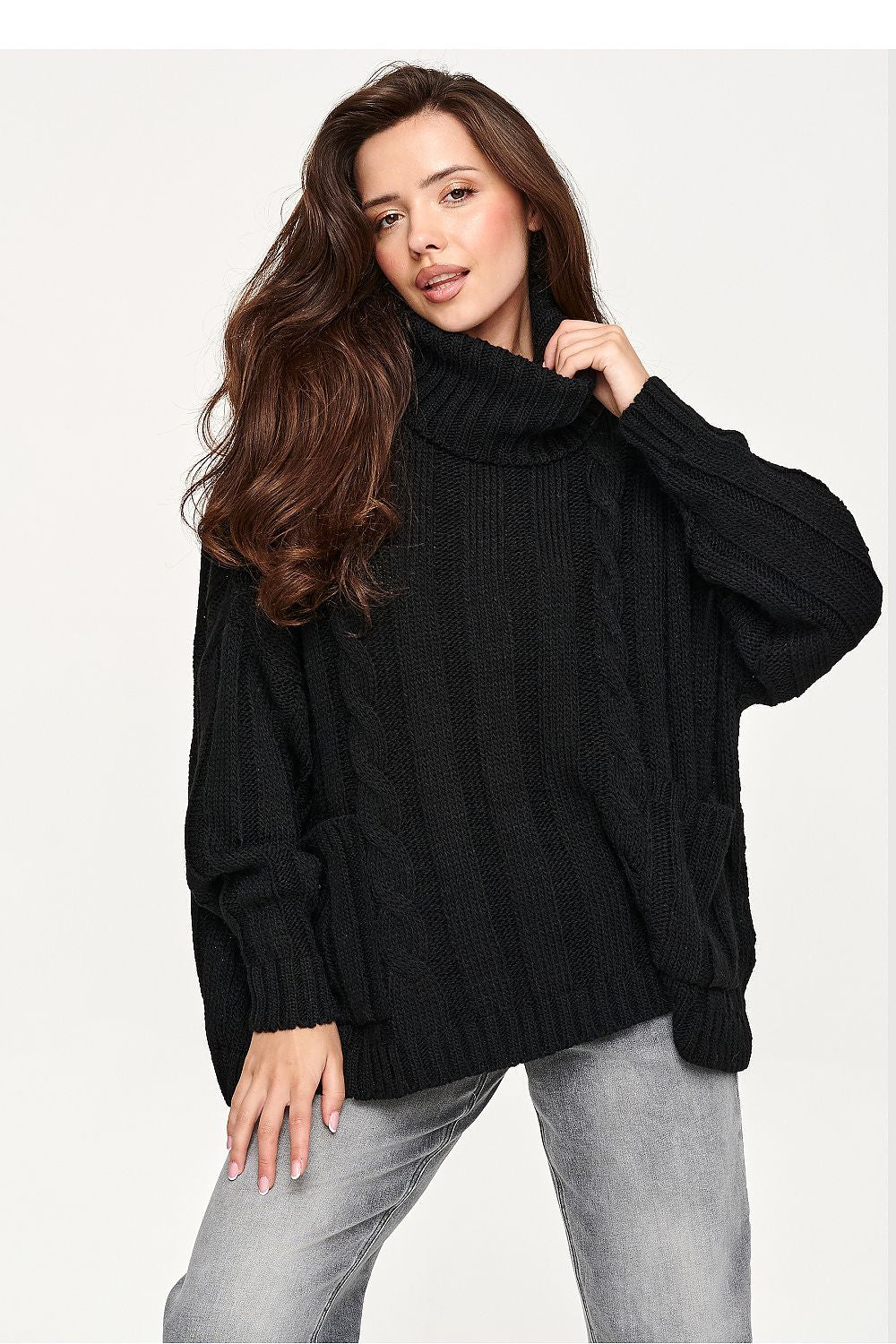  Rollkragenpullover model 232051 Makadamia 