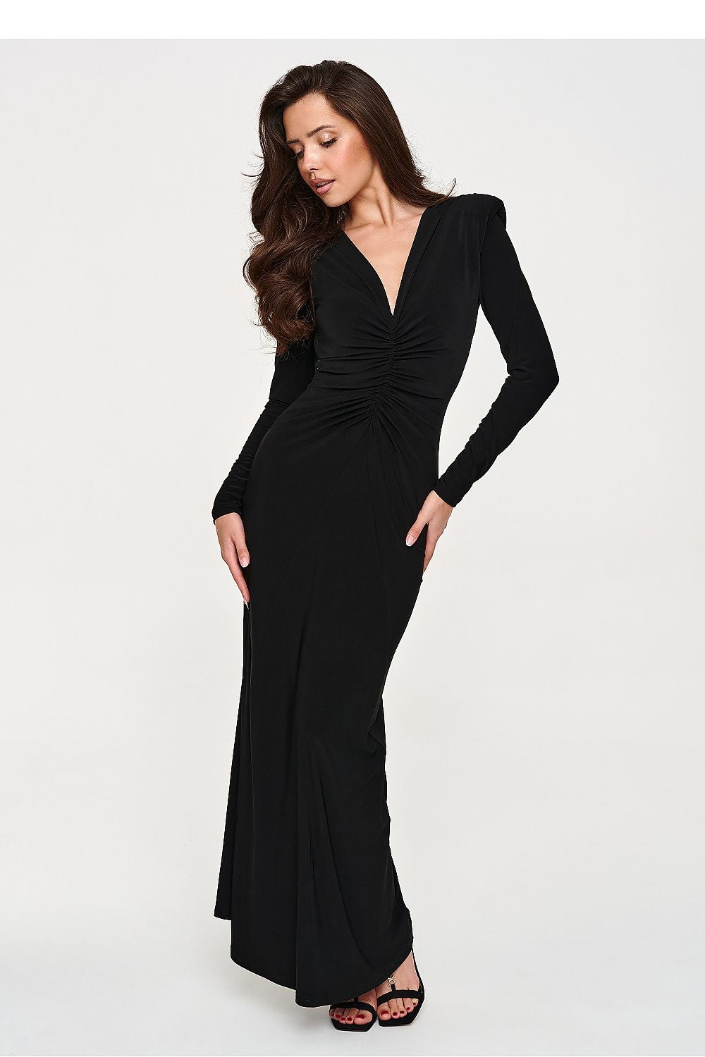  Langes Kleid model 232510 Makadamia 