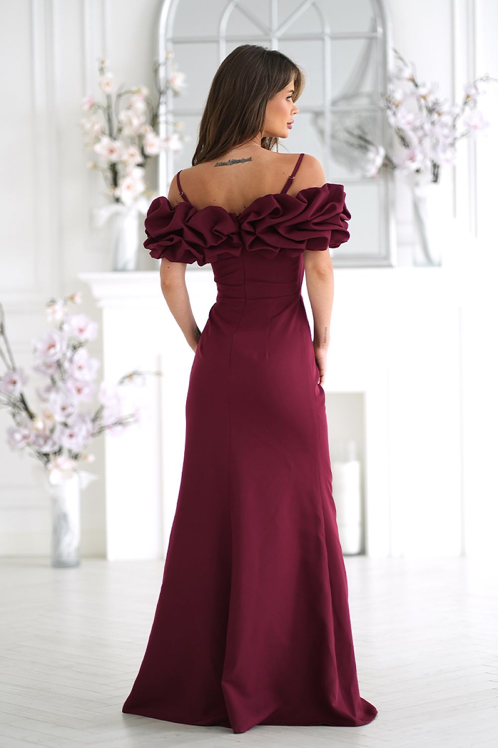  Langes Kleid model 232801 Bicotone 