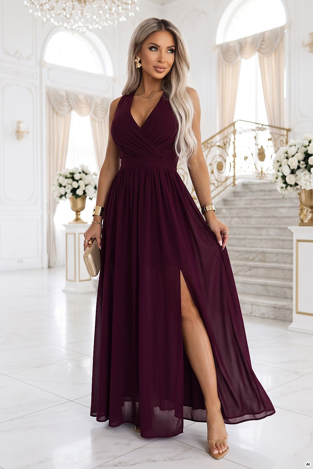 Langes Kleid model 232805 Numoco 