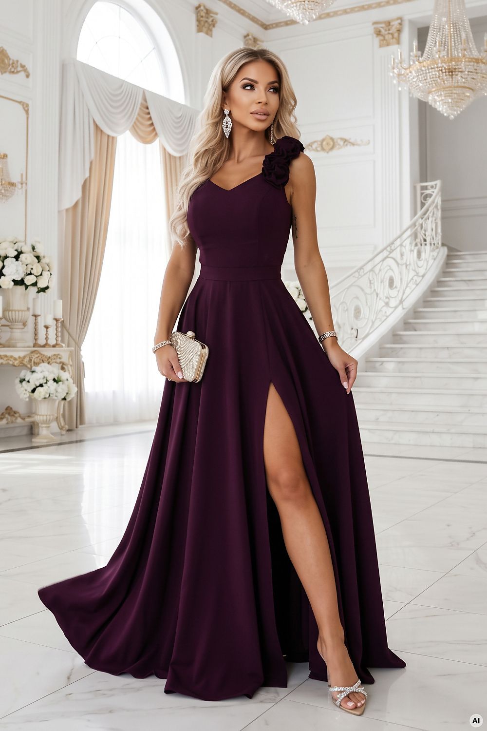  Langes Kleid model 232815 Numoco 