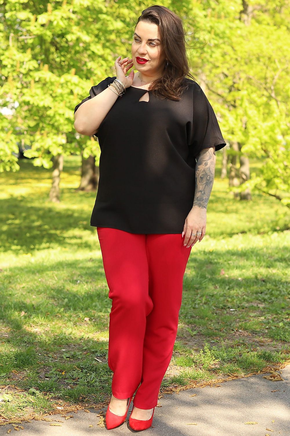 Plus-Size Bluse Model 169033 Karko