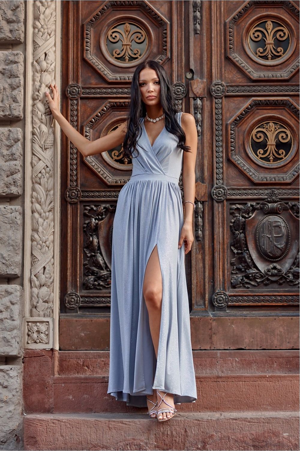 Langes Kleid Model 183763 Roco Fashion