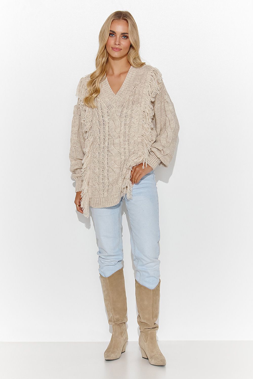 Pullover Model 184802 Makadamia