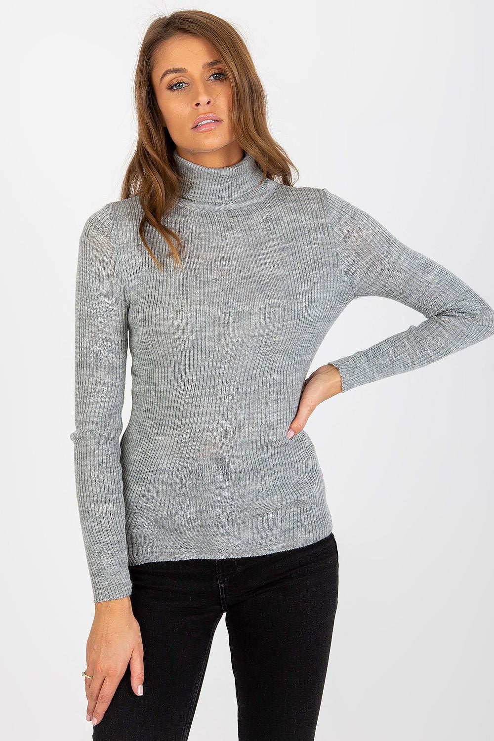 Rollkragenpullover Model 184945 Factory Price
