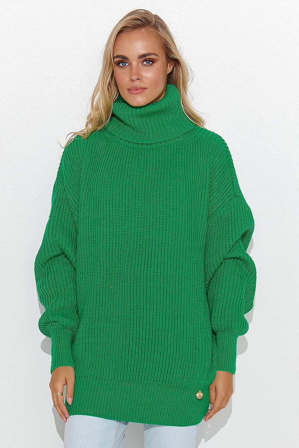 Rollkragenpullover Model 185211 Makadamia