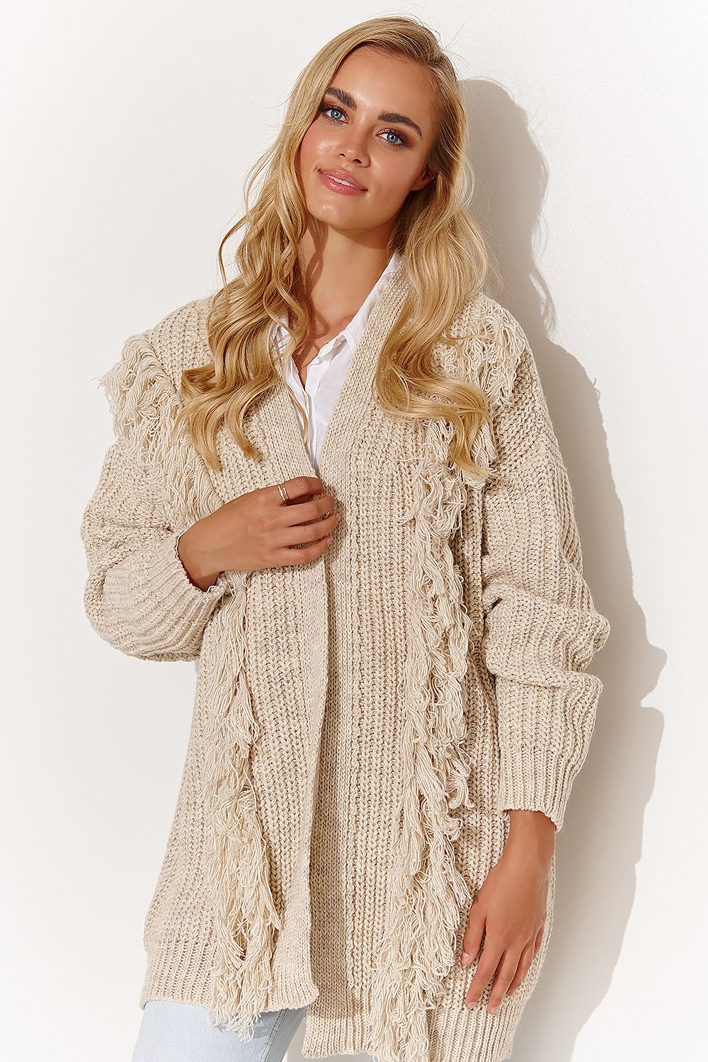 Cardigan Model 185224 Makadamia