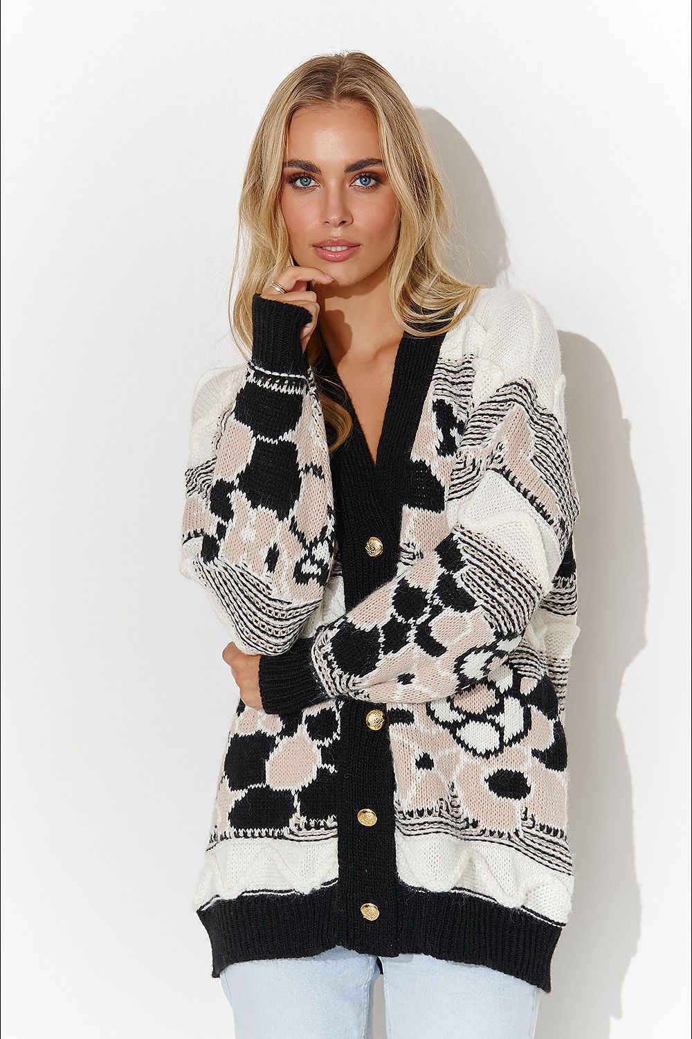 Cardigan Model 185288 Makadamia