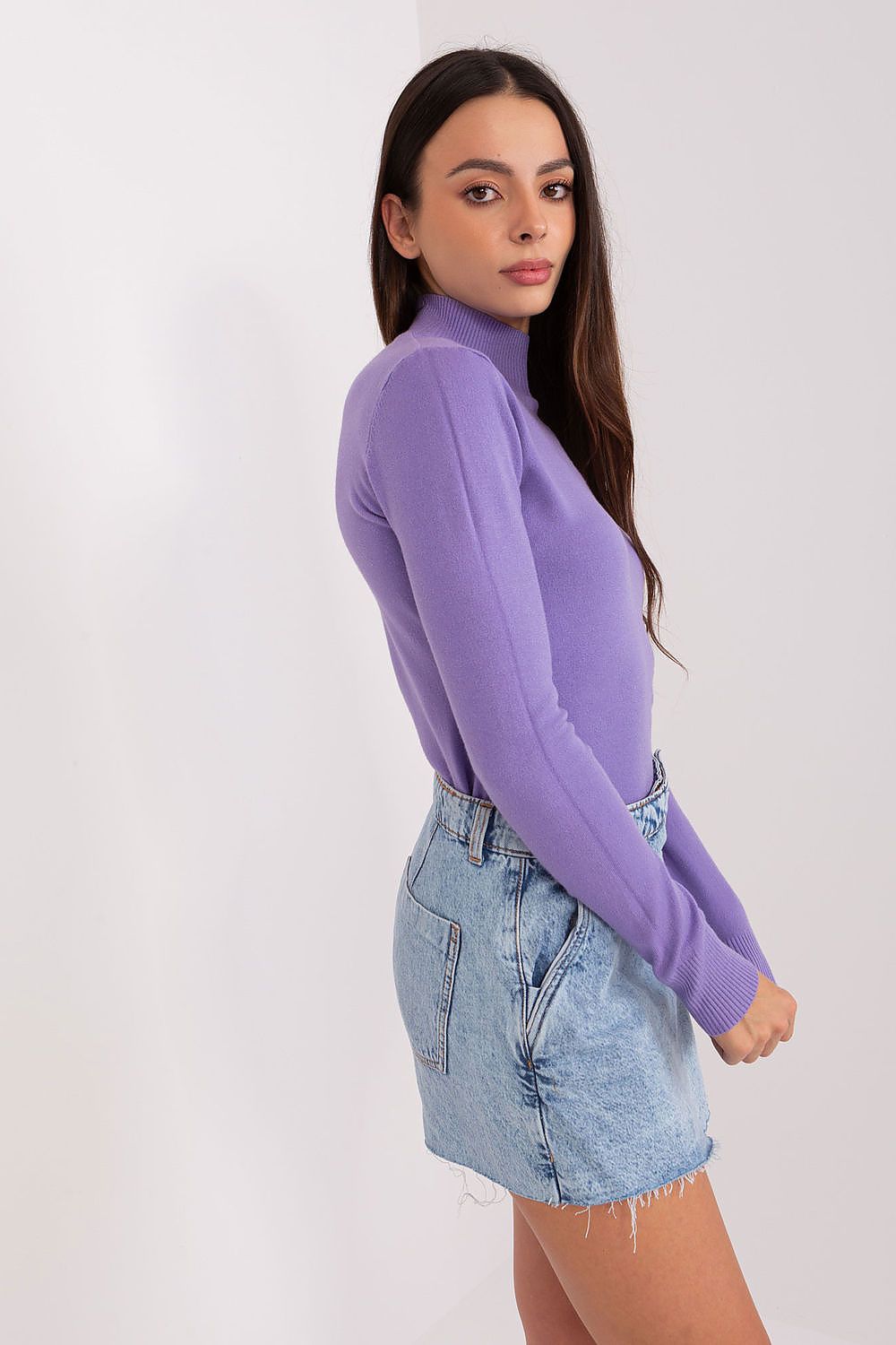 Rollkragenpullover Model 185538 Factory Price