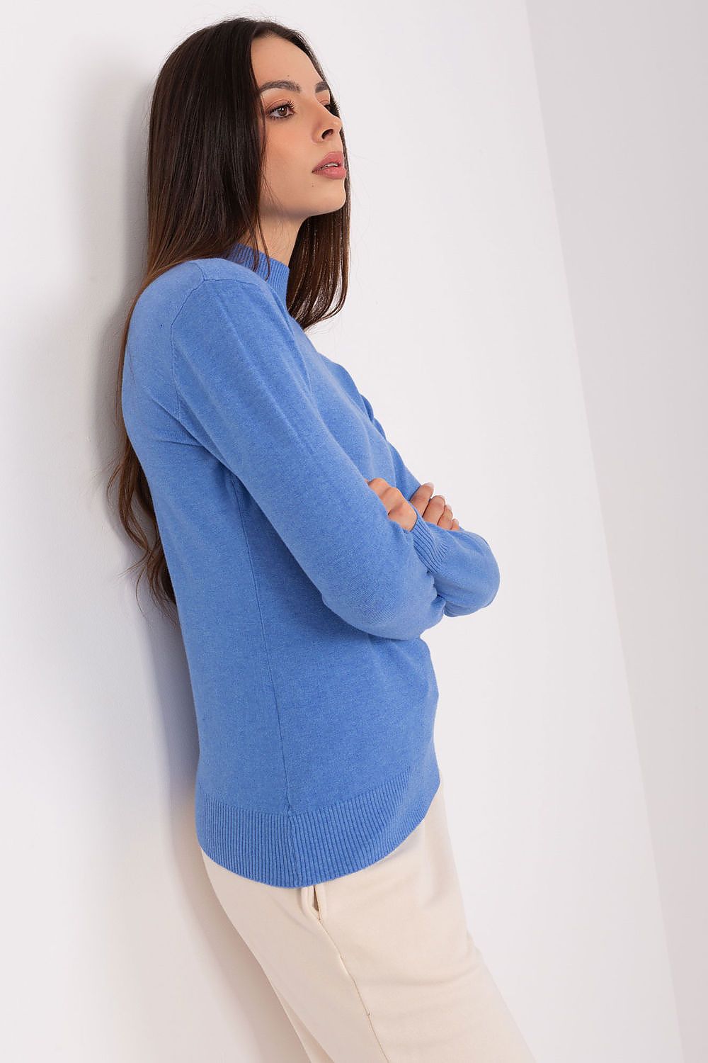 Rollkragenpullover Model 185544 Factory Price
