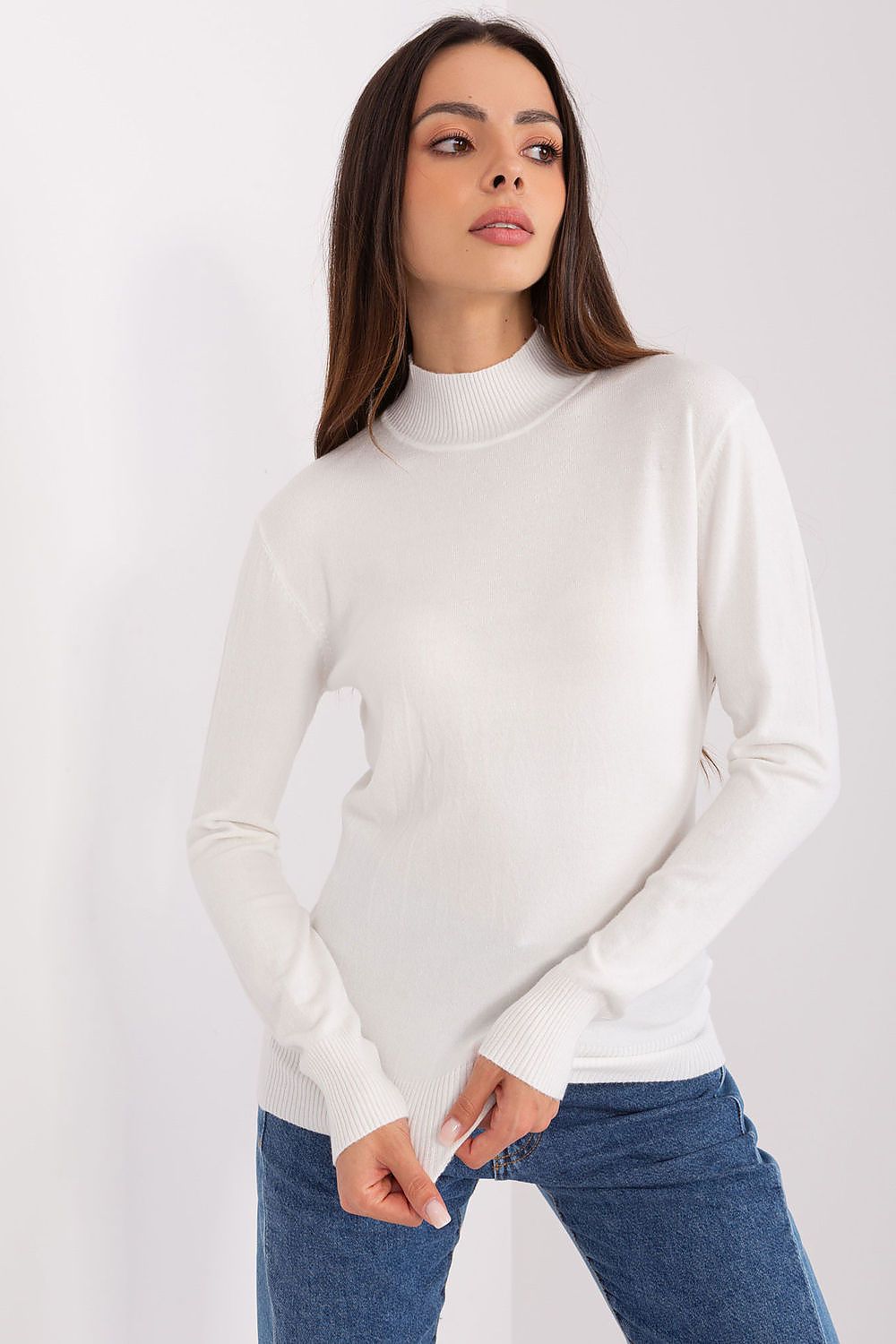Rollkragenpullover Model 185546 Factory Price