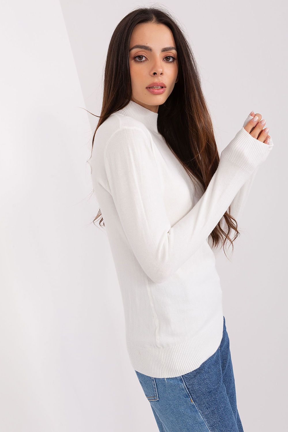 Rollkragenpullover Model 185546 Factory Price
