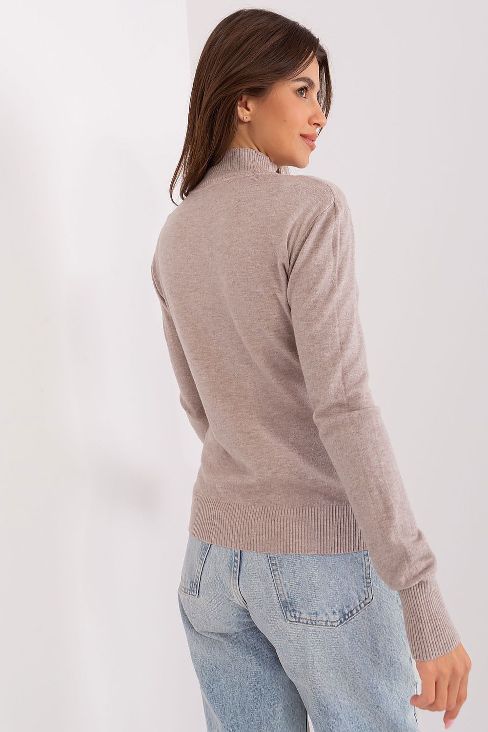 Rollkragenpullover Model 186508 Factory Price